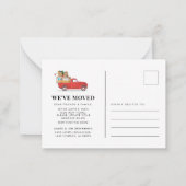 引っ越しましたの新しいアドレスのお知らせ ノートカード (裏面)