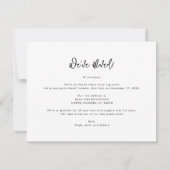 引っ越しましたの新しいアドレスの移動告知 ノートカード (裏面)