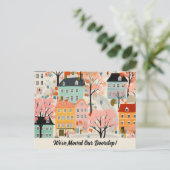 引っ越しましたの新しいアドレスの移動告知 ポストカード (スタンド正面)