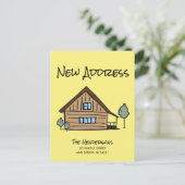 引っ越しましたの新しいアドレスの移動告知 ポストカード (スタンド正面)