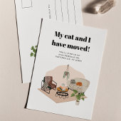 引っ越しましたの新しいアドレスの移動告知 ポストカード