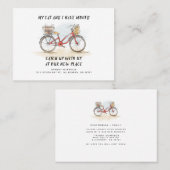 引っ越しましたの新しいアドレスの移動告知 名刺 (正面/裏面)