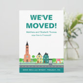引っ越しましたの新しいアドレスの移動告知 案内状 (スタンド正面)