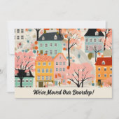 引っ越しましたの新しいアドレスの移動告知 案内状 (正面)