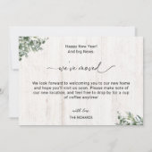 引っ越しましたの新しいアドレスの移動告知 案内状 (裏面)