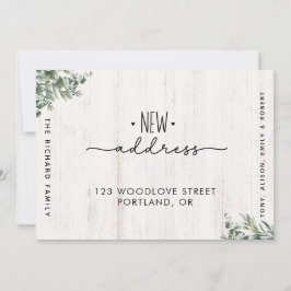 引っ越しましたの新しいアドレスの移動告知 案内状