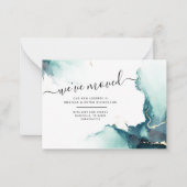 引っ越しましたの新しいアドレスの移動 ノートカード (正面)