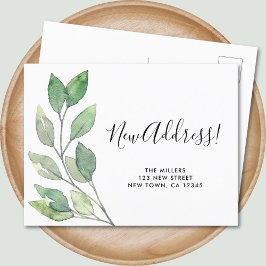 引っ越しましたの新しいアドレスの移動 案内ポストカード