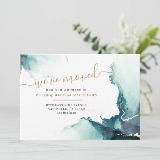引っ越しましたの新しいアドレスの移動 案内状 (スタンド正面)
