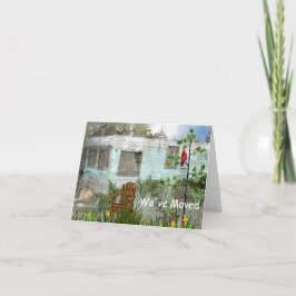 引っ越しましたの新しいアドレスカード 招待状