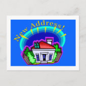 引っ越しましたの新しいアドレスカード 案内ポストカード (正面)