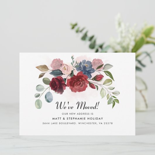 引っ越しましたの新しいアドレスフローラの発表 案内状 (スタンド正面)