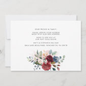 引っ越しましたの新しいアドレスフローラの発表 案内状 (裏面)