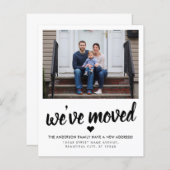 引っ越しましたの新しいアドレス写真の移動告知 (正面/裏面)