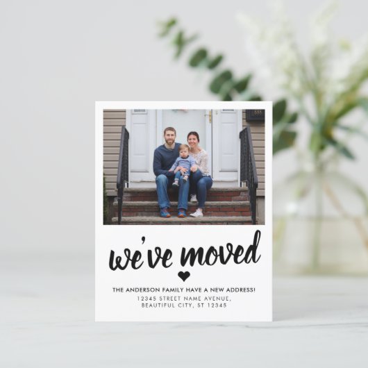 引っ越しましたの新しいアドレス写真の移動告知 (スタンド正面)