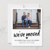 引っ越しましたの新しいアドレス写真の移動告知 (正面)