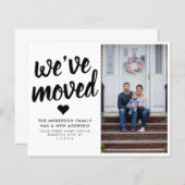 引っ越しましたの新しいアドレス写真の移動告知 (正面/裏面)
