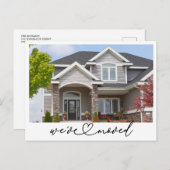 引っ越しましたの新しいアドレス写真の移動告知 ポストカード (正面/裏面)