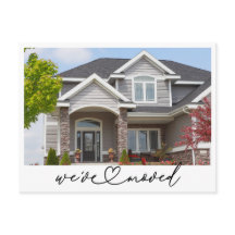 引っ越しましたの新しいアドレス写真の移動告知