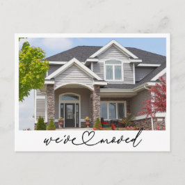 引っ越しましたの新しいアドレス写真の移動告知 ポストカード