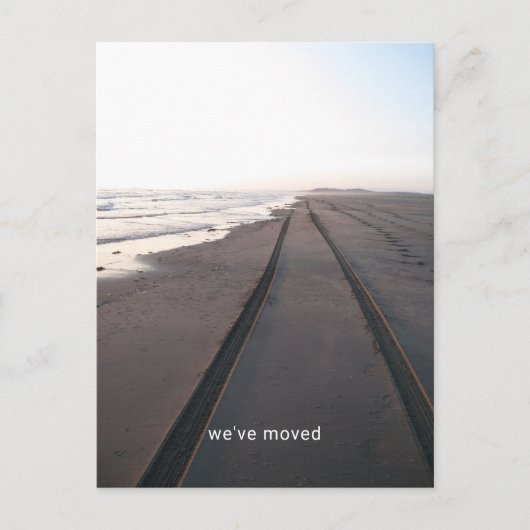 引っ越しましたの新しいアドレス案内はがき ポストカード (正面)