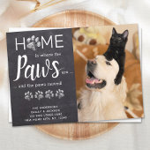 引っ越しましたの新しいアドレス猫の犬ペットの写真の移動 案内状