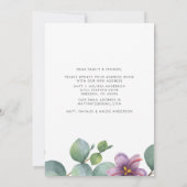 引っ越しましたの新しいアドレスEucalyptus Greenery Moving 案内状 (裏面)