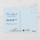 引っ越しましたの新しいホームのお知らせ ポストカード (裏面)