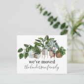 引っ越しましたの新しいホームの移動告知 案内ポストカード (スタンド正面)
