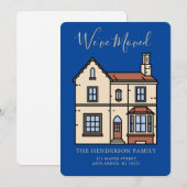 引っ越しましたの新しいホームの移動告知 案内状 (正面/裏面)