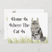 引っ越しましたの新しいホームアドレス ポストカード (正面/裏面)