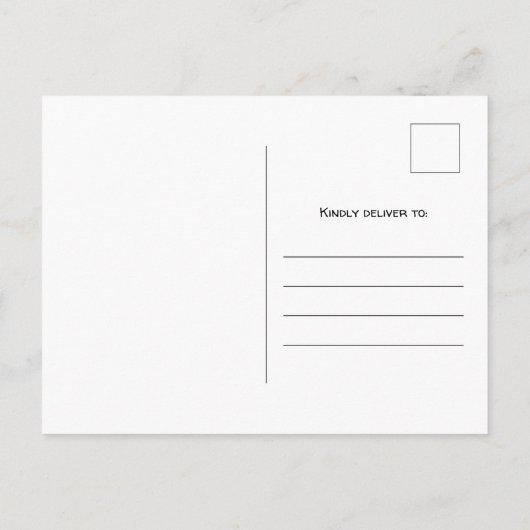 引っ越しましたの新しいホームクリスマスの動きの発表 シーズンポストカード (裏面)