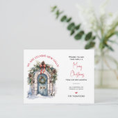 引っ越しましたの新しいホームクリスマスの動きの発表 シーズンポストカード (スタンド正面)