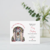 引っ越しましたの新しいホームクリスマスの動きの発表 シーズンポストカード (スタンド正面)