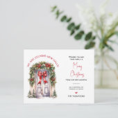 引っ越しましたの新しいホームクリスマスの動きの発表 シーズンポストカード (スタンド正面)