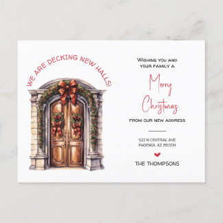 引っ越しましたの新しいホームクリスマスの動きの発表 シーズンポストカード