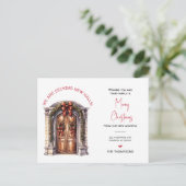 引っ越しましたの新しいホームクリスマスの動きの発表 シーズンポストカード (スタンド正面)