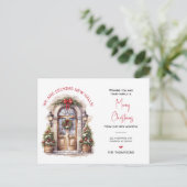 引っ越しましたの新しいホームクリスマスの動きの発表 シーズンポストカード (スタンド正面)