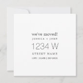 引っ越しましたの新しいホームシンプルモダン発表 セーブザデート (正面)