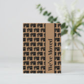 引っ越しましたの新しいホームパターンの移行の発表 ポストカード (スタンド正面)