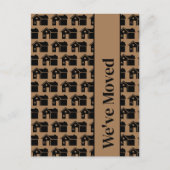 引っ越しましたの新しいホームパターンの移行の発表 ポストカード (正面)