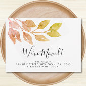 引っ越しましたの新しいホームリーフ 案内状