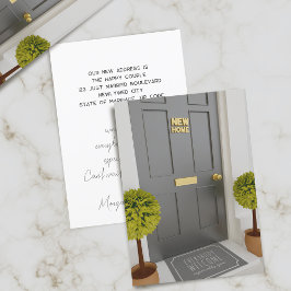 引っ越しましたの新しいホーム移動案内カード 案内状