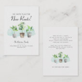 引っ越しましたの新しいルーツの動きに関する発表 ノートカード (正面/裏面)