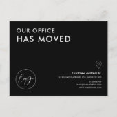 引っ越しましたの新しい住所のお知らせ ポストカード (正面)