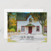 引っ越しましたの新しい住所新しい自宅の写真 案内ポストカード (正面/裏面)