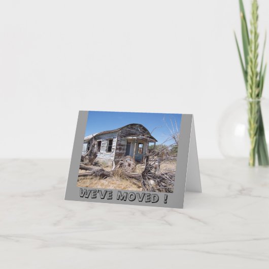 引っ越しましたの新しい住所 案内状 (正面)