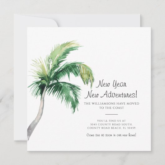 引っ越しましたの新しい年の動きに関する発表 (正面)