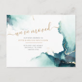 引っ越しましたの新しい自宅住所のお知らせ 案内ポストカード (正面)