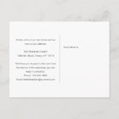 引っ越しましたの新しい自宅住所の変更 案内ポストカード (裏面)